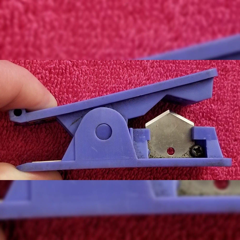 Blue Air Hose Cutter Tool